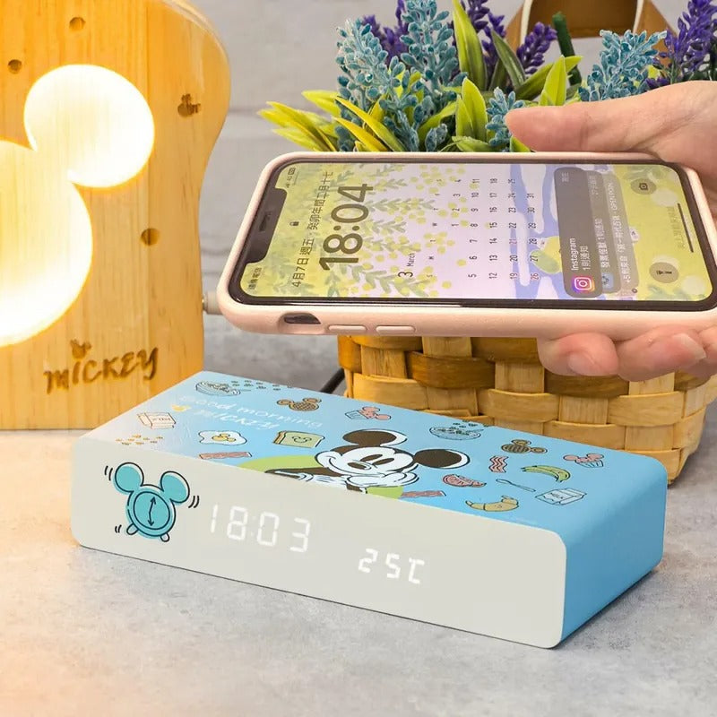 Infothink 米奇USB電子鐘無線充