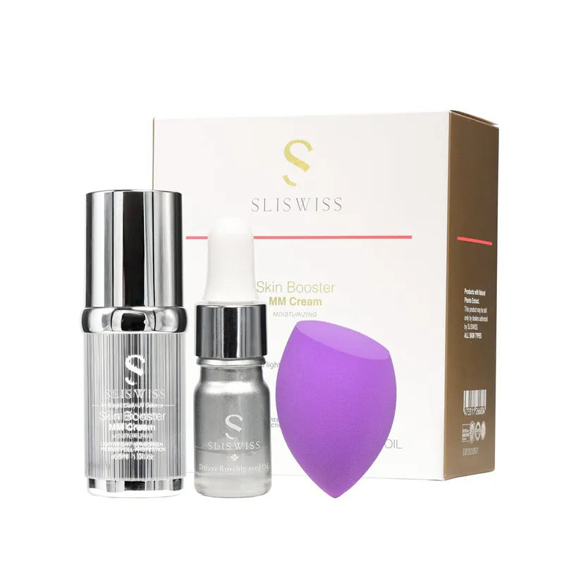 瑞士Sliswiss MM cream 素顏防曬美圖霜30ml 送玫瑰精華油+美妝蛋