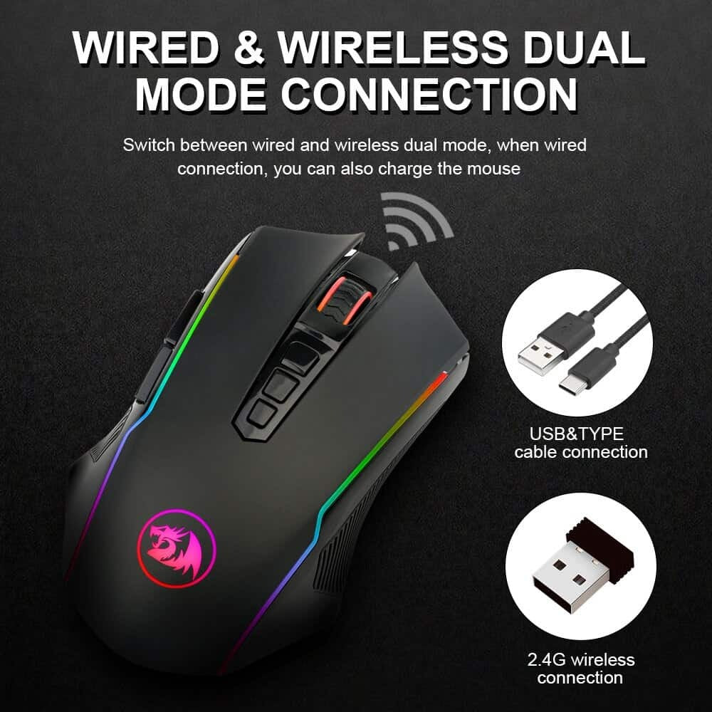 Redragon Ranger lite M910-KS Dual mode 無線/有線電競滑鼠