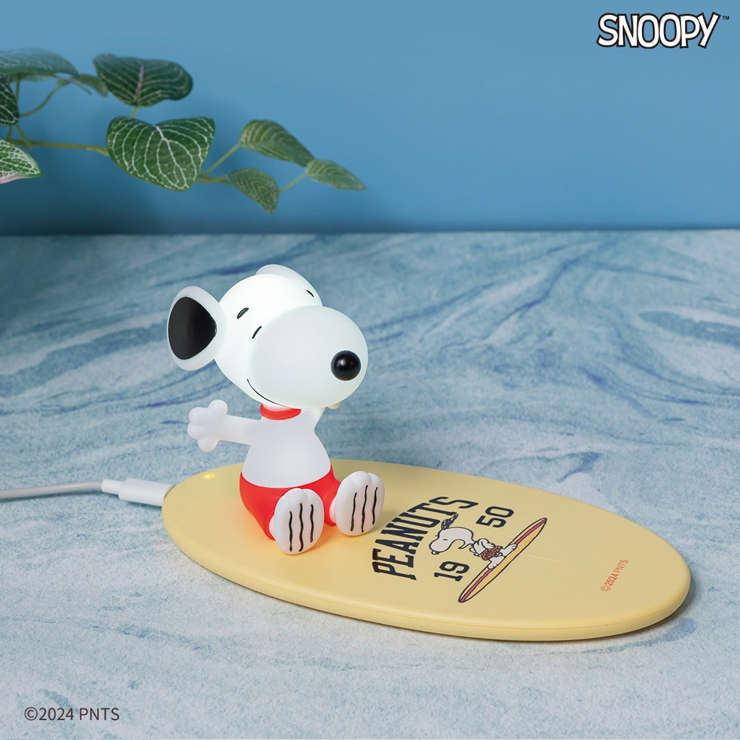 Infothink 史努比衝浪板公仔燈無線充電座