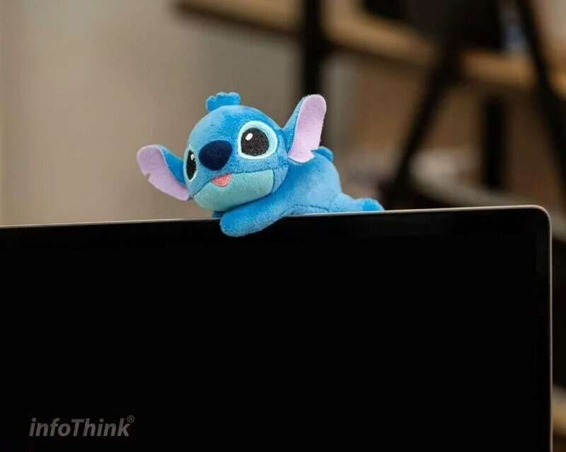 infothink 史迪仔款超可愛絨毛抱抱夾 快充傳輸線(Lightning)