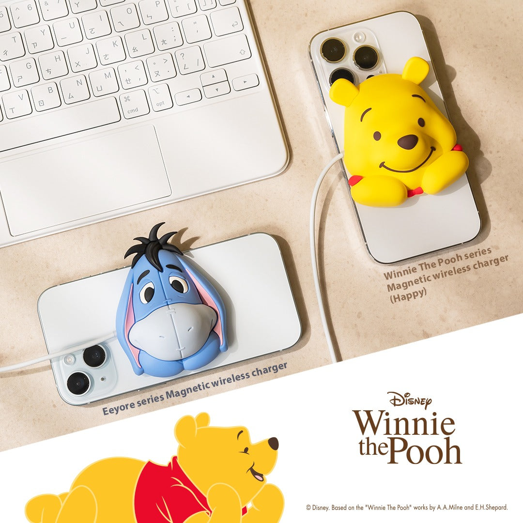 Infothink 小熊維尼系列磁吸充電盤 維尼/屹耳系列磁 吸充電盤