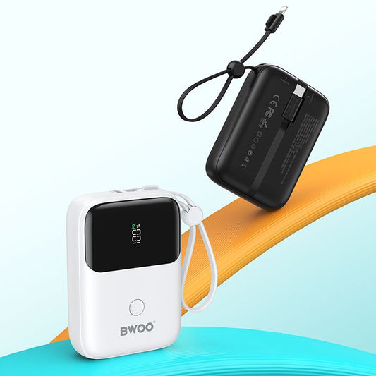 BWOO Mini PD 20W 內置線快充 行動電源