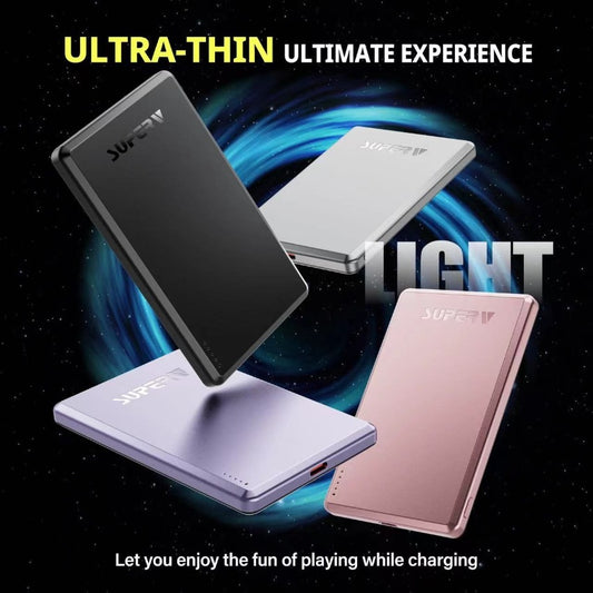 SuperV Power4 PD20W超薄無線磁吸充電器 5000mAh