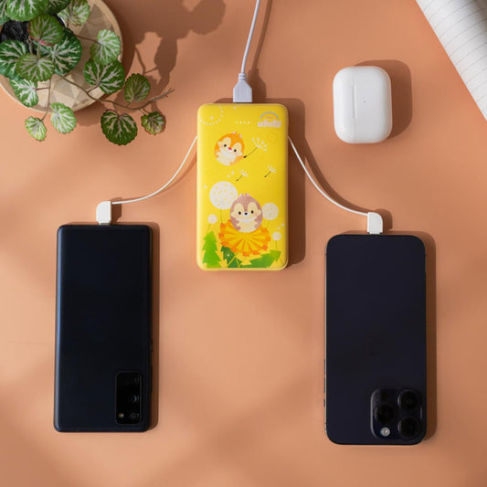 Infothink UFUFY小熊維尼/奇奇蒂蒂自帶雙線行動電源