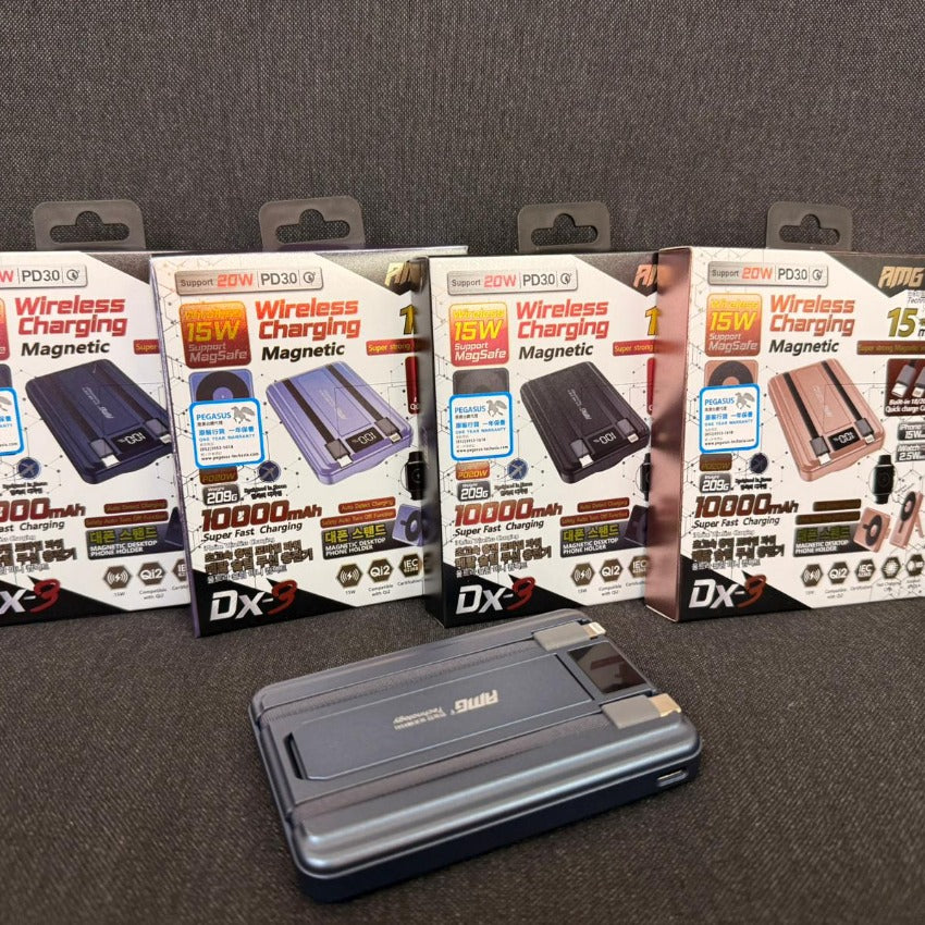 AMG-CT DX-3 磁吸無線充連內置自帶線10000mAh Powerbank