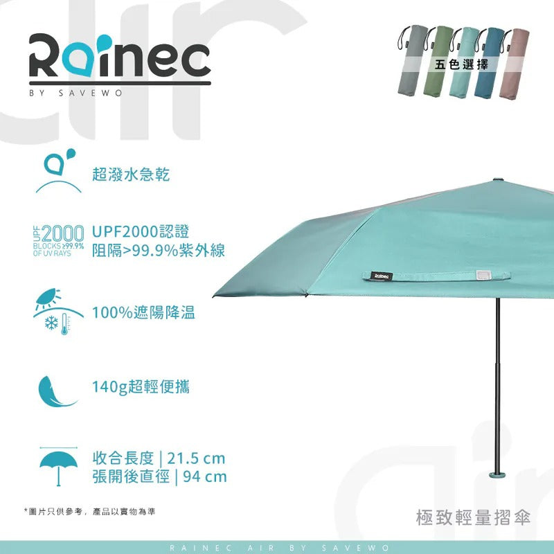Savewo Rainec Air 超輕防曬超潑水摺遮