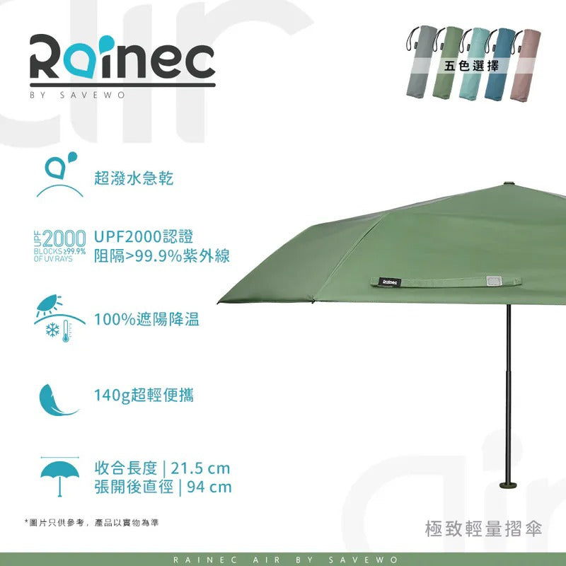 Savewo Rainec Air 超輕防曬超潑水摺遮
