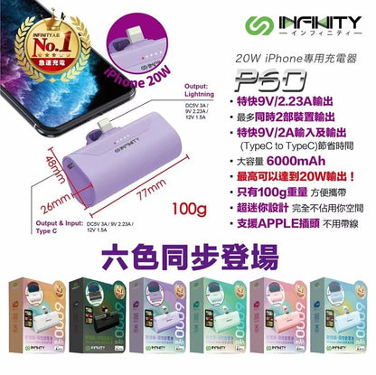 INFINITY P60 20W 「iPhone專用」超高音迷你充電器