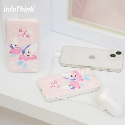 Infothink 小牡蠣系列 自帶雙線行動電源