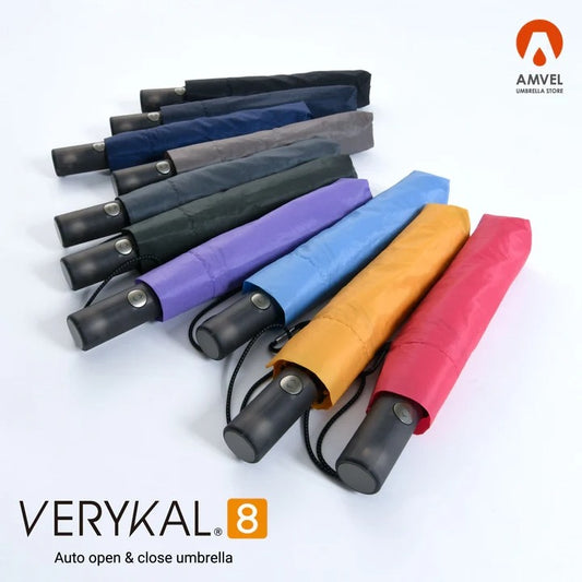 Amvel VERYKAL 8防反彈設計羽量級8骨自動折傘