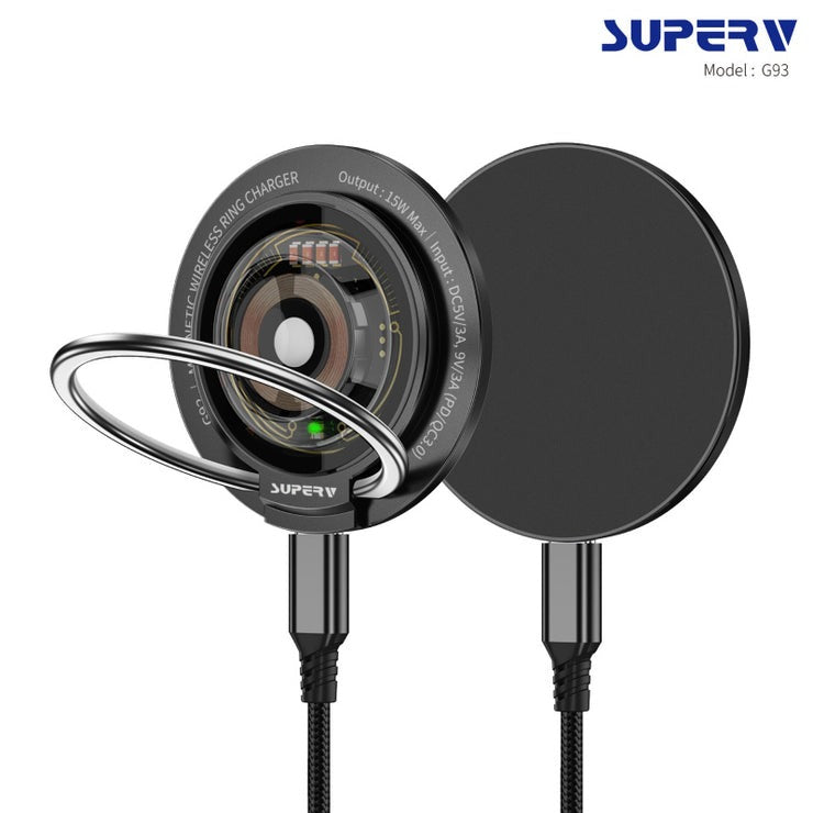 SuperV G93 15W PD3.0磁吸充電支架