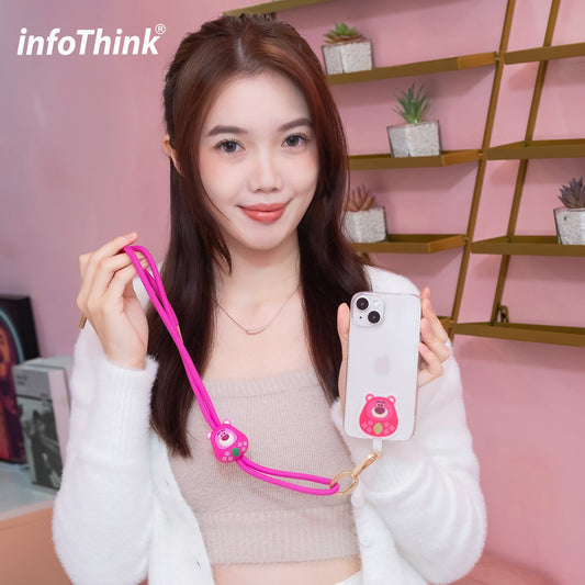 Infothink 迪士尼福神系列公仔造型手機頸掛繩