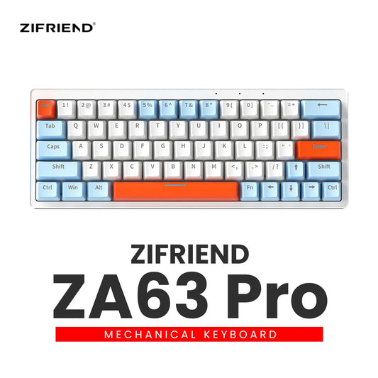 Zifriend ZA63 Pro RGB 有線機械遊戲鍵盤(63鍵)