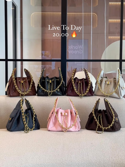 PONY TWENTY-EIGHT DE-CO Large Gold 大碼水桶袋