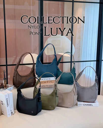 PONY TWENTY-EIGHT LU-YA 尼龍半月肩背袋 多色展示